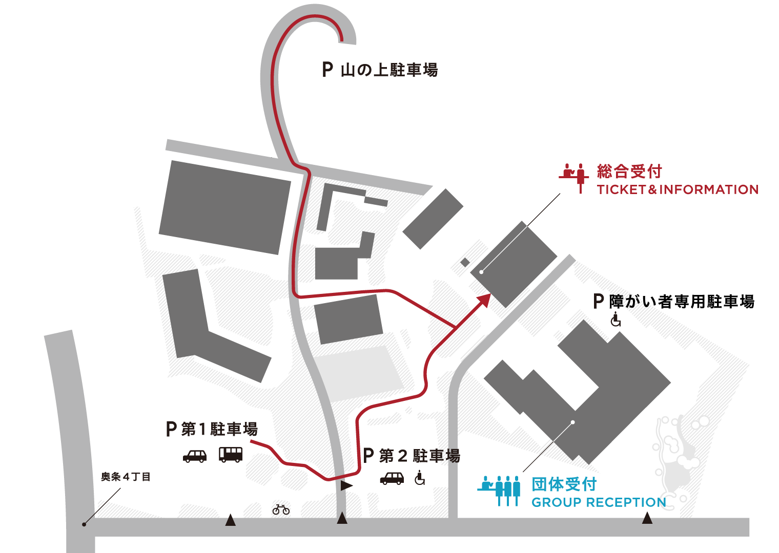 無料駐車場（乗用車／大型バス）マップ
