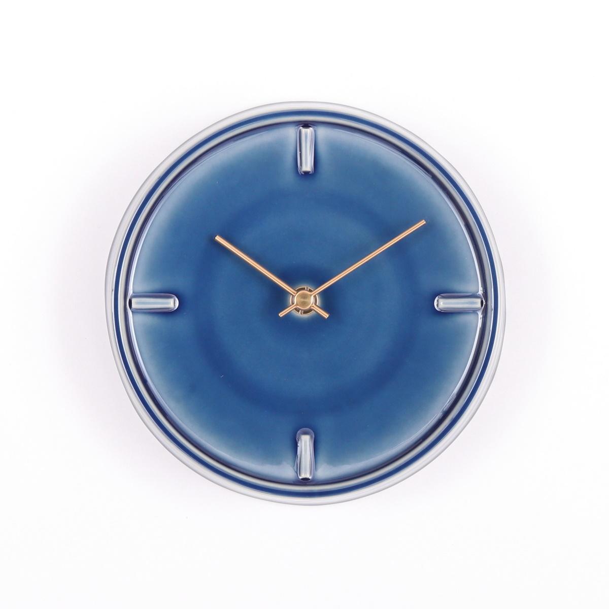GLAZED CLOCK P-12／ペールブルー