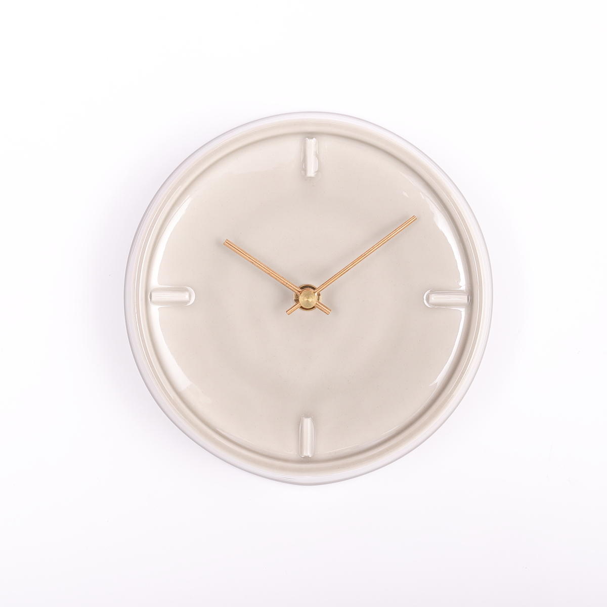 GLAZED CLOCK P-11／ペールグレー