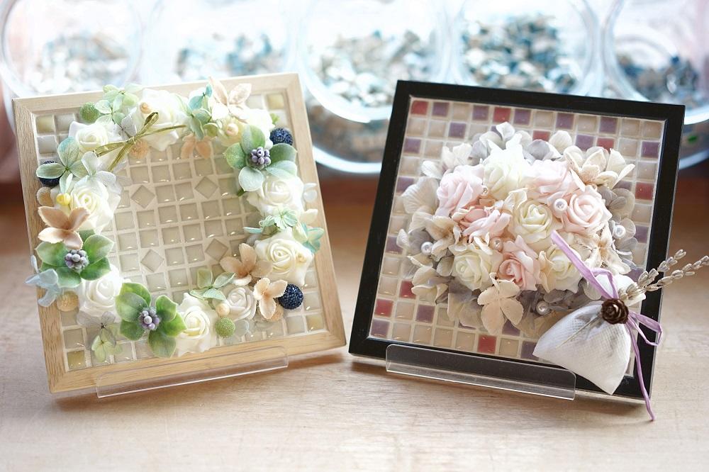 春のデコモザイク 陶楽工房