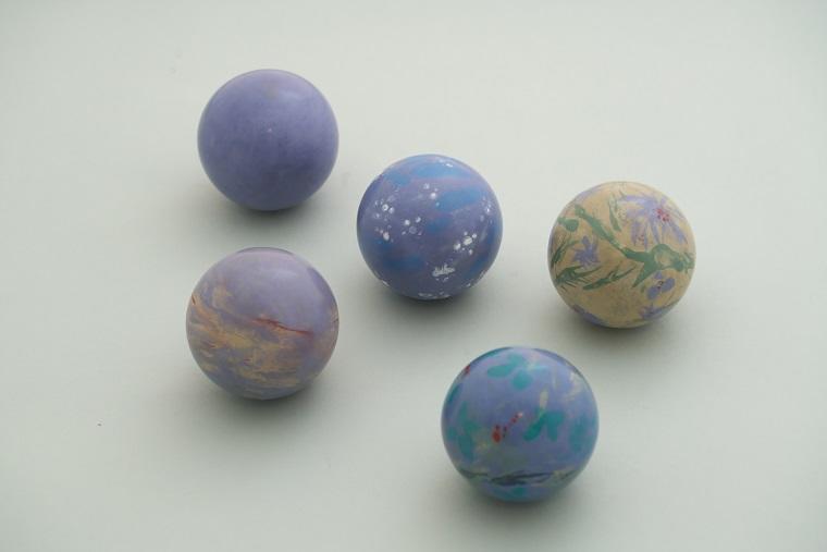 光るどろだんごづくり<br> 秋のテーマ 「秋の空」