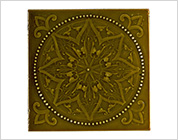 Tiles with Floral Design Pressed in Relief