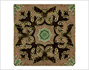 Tiles with Floral Design Pressed in Relief