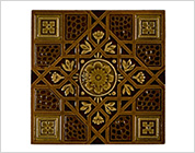 Tiles with Floral Design Pressed in Relief