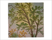 Hand Painted Tiles with Design of the Nature Scene