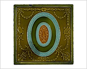 Relief Tile with Design of Musical Instruments