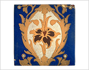 Encaustic Tile with Floral Design