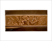 Relief Tile with Floral Design