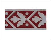 Border Tile with Pressed in Relief