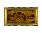 Relief Tile with Design of the Farm Scene